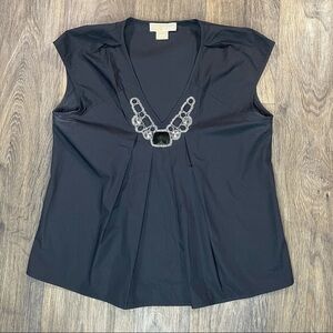 Michael Kors Jewel Blouse - 100% Cotton